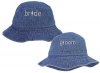 Denim Crusher Bride and Groom Hats